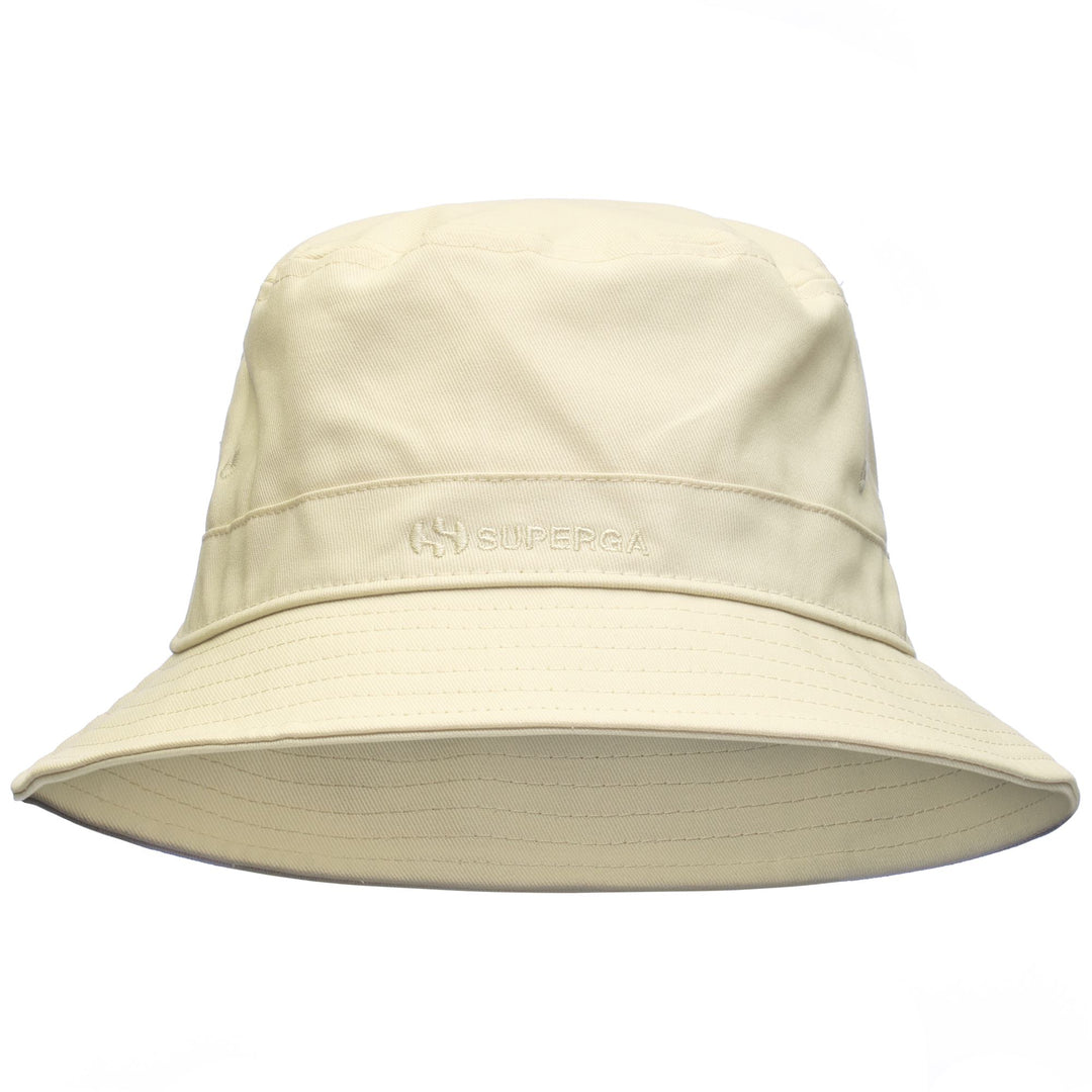 Headwear Unisex BUCKET HAT CANVAS Hat BEIGE RAW Dressed Front (jpg Rgb)	