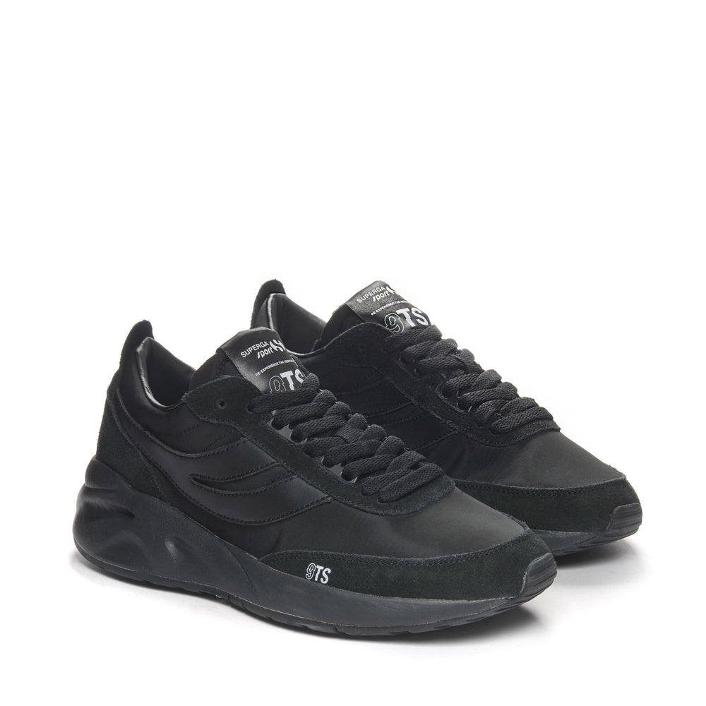 Sneakers Unisex 4089 TRAINING 9TS SLIM Low Cut BLACK Dressed Front (jpg Rgb)	