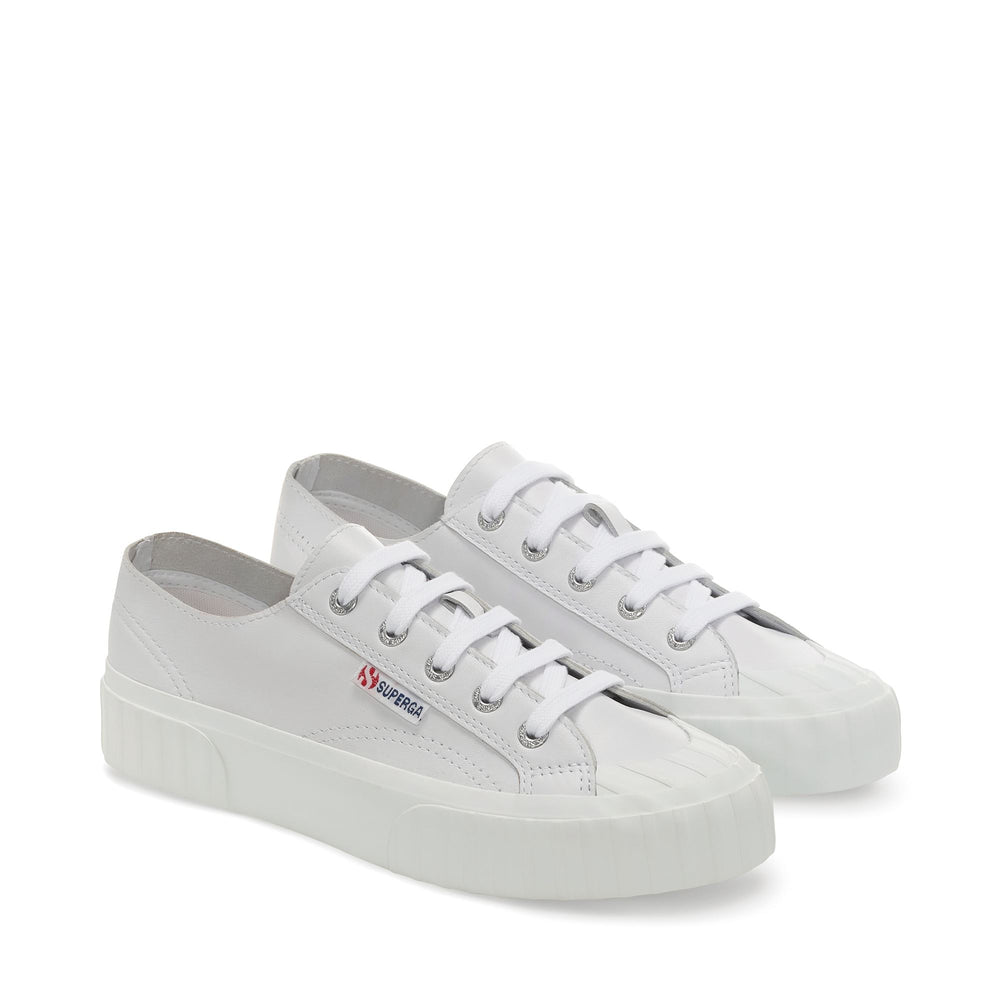 Sneakers Unisex 2630 STRIPE UNLINED NAPPA Low Cut OPTICAL WHITE Dressed Front (jpg Rgb)	