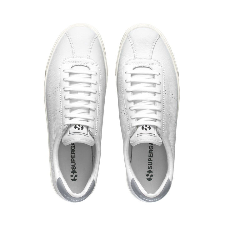 Sneakers Unisex 2843 CLUB S COMFORT LEATHER Low Cut WHITE-BLUE LT GREY-FAVORIO Dressed Back (jpg Rgb)		