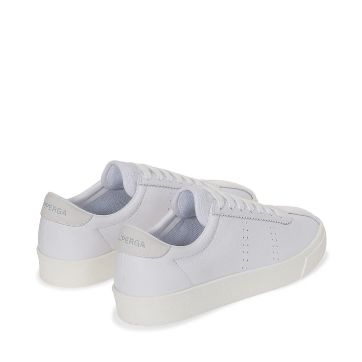 Sneakers Unisex 2843 CLUB S COMFORT LEATHER Low Cut WHITE-FAVORIO Dressed Side (jpg Rgb)		