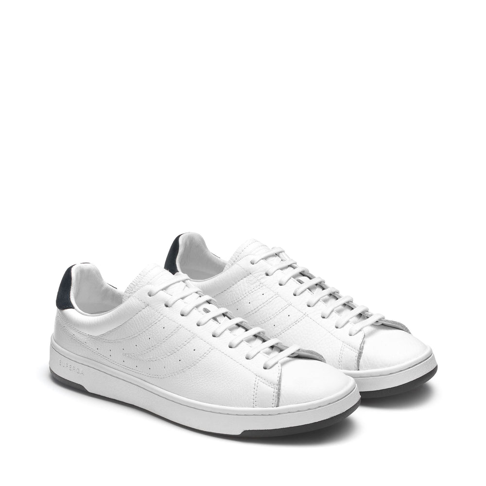 Sneakers Unisex 4833 LENDL MATCH Low Cut WHITE-BLUE GREY DK Dressed Front (jpg Rgb)	
