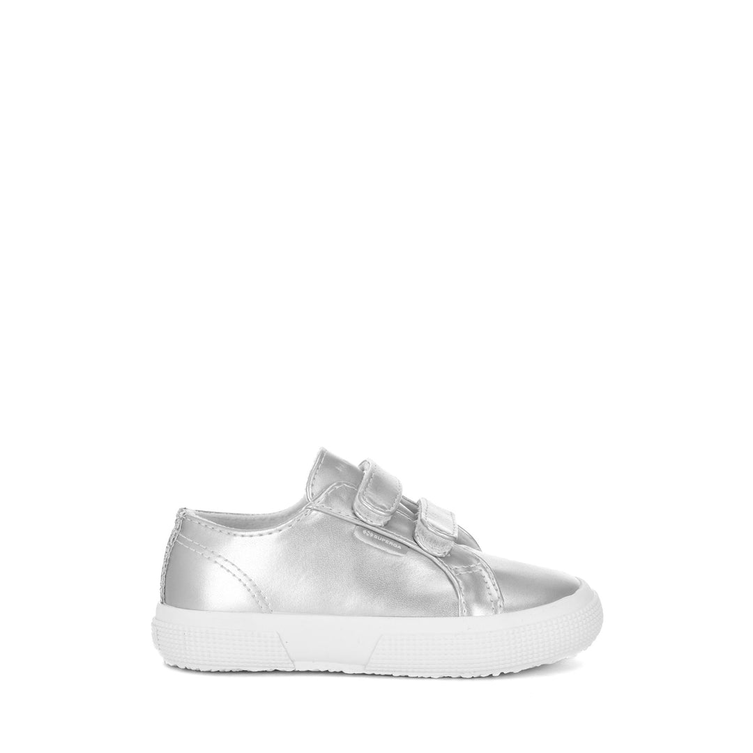Le Superga Girl 2750 KIDS STRAPS SYNTHETIC MATERIAL Sneaker GREY SILVER Photo (jpg Rgb)			