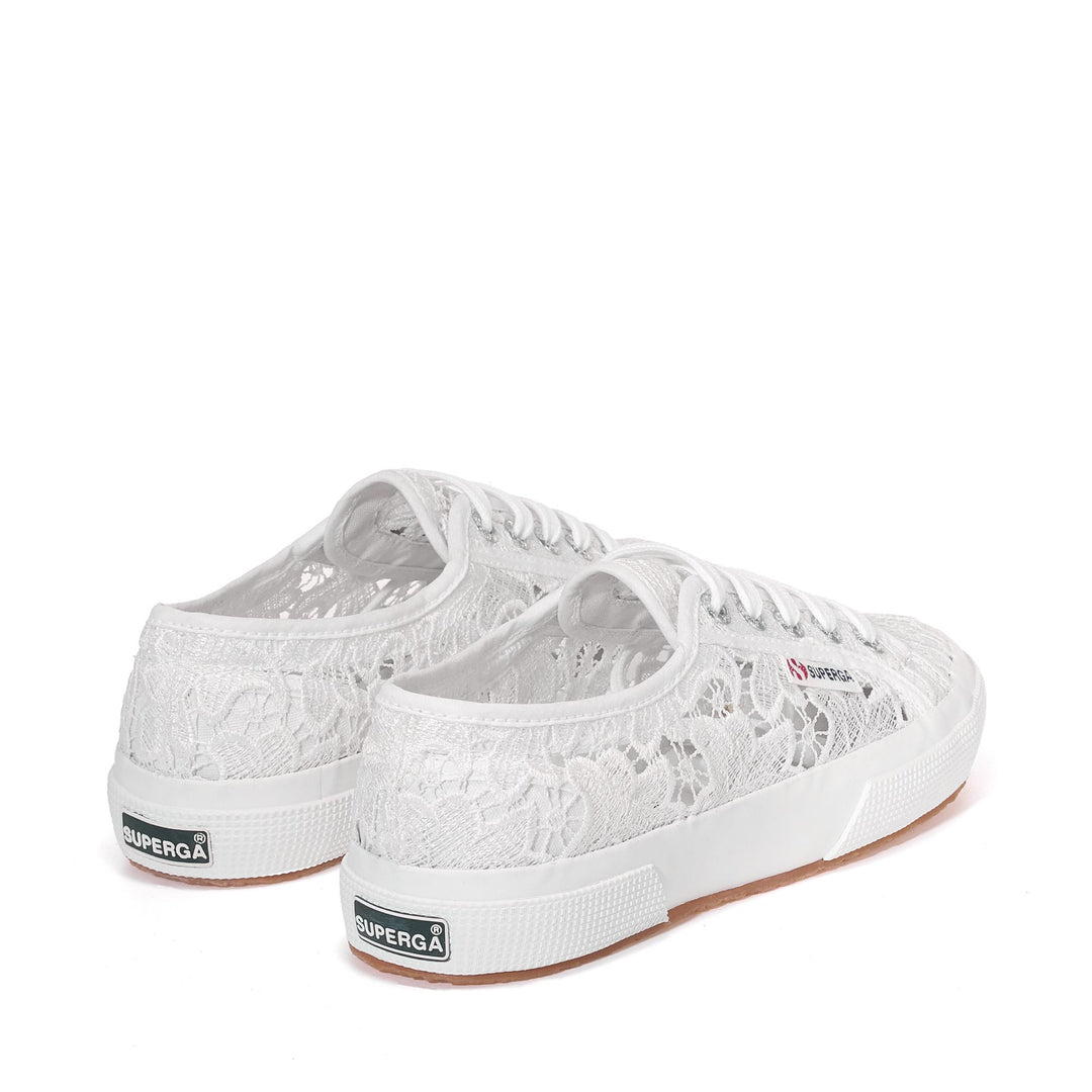 Sneakers classiche bianche da donna con tomaia in cotone main