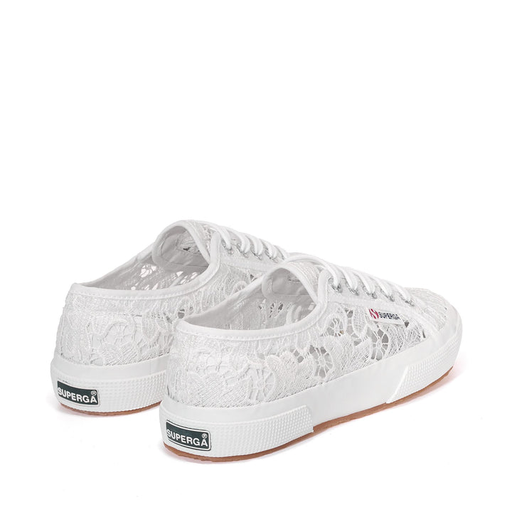 Sneakers classiche bianche da donna con tomaia in cotone 3