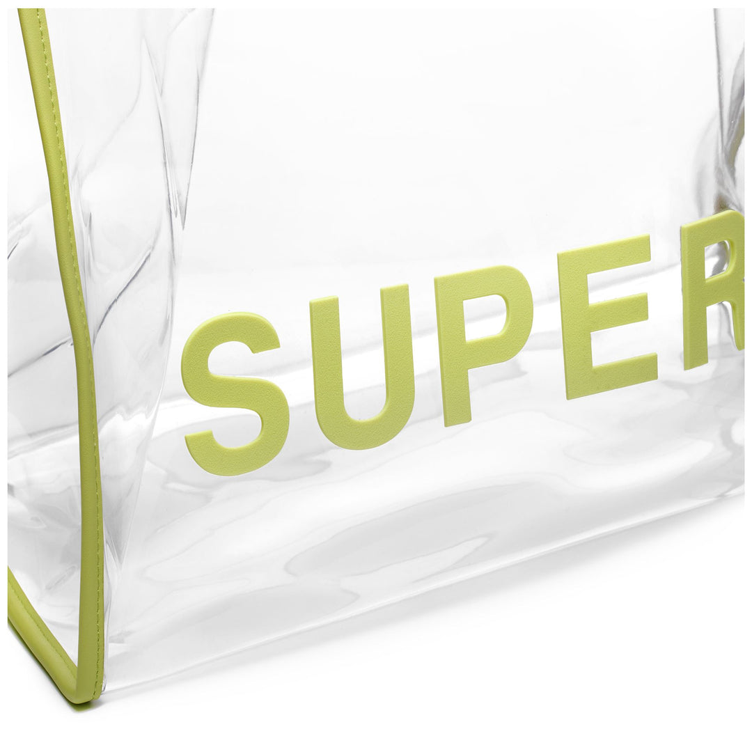 Bags Woman TRANSPARENT SHOPPING BAG Shopping Bag GREEN SUNNY LIME Dressed Back (jpg Rgb)		