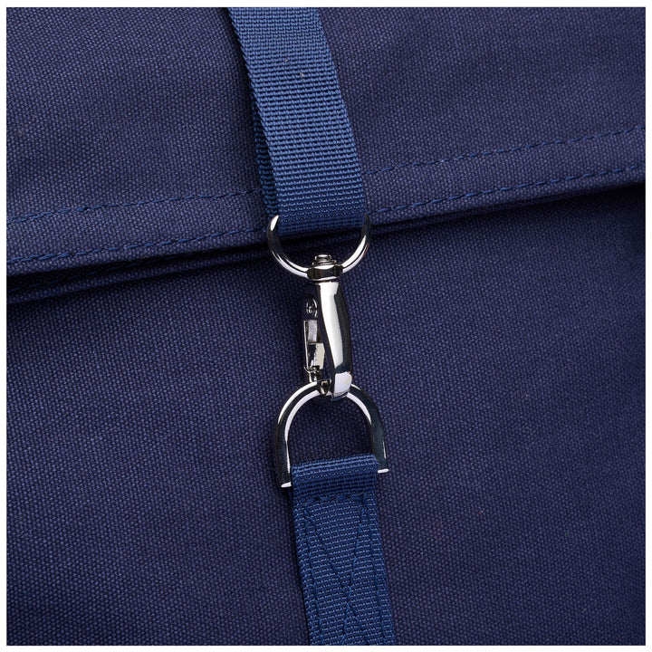Bags Unisex SQUARED BACKPACK Backpack BLUE NAVY Dressed Back (jpg Rgb)		