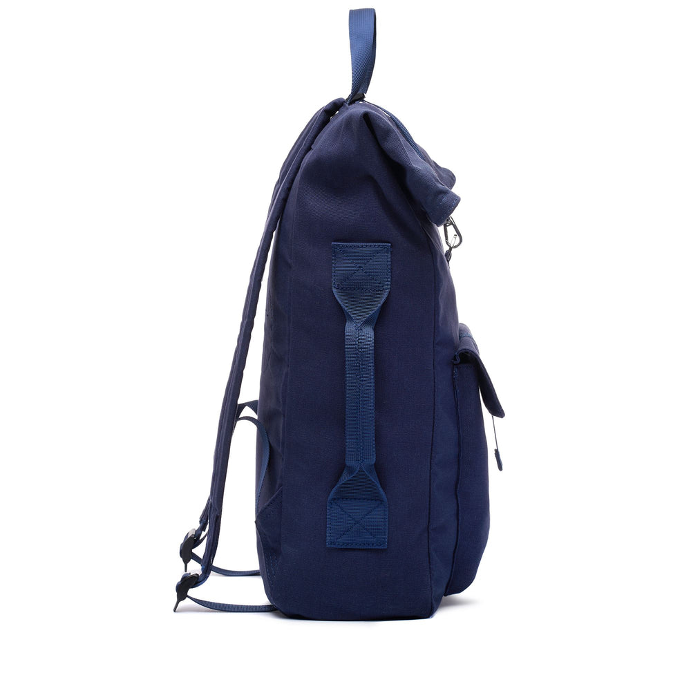 Bags Unisex SQUARED BACKPACK Backpack BLUE NAVY Dressed Front (jpg Rgb)	