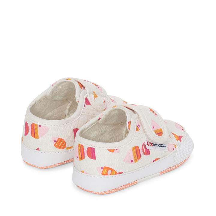 Sneakers Boy 4006 BABY STRAP CANDY FISH Low Cut WHITE AVORIO CANDY FISH Dressed Side (jpg Rgb)		