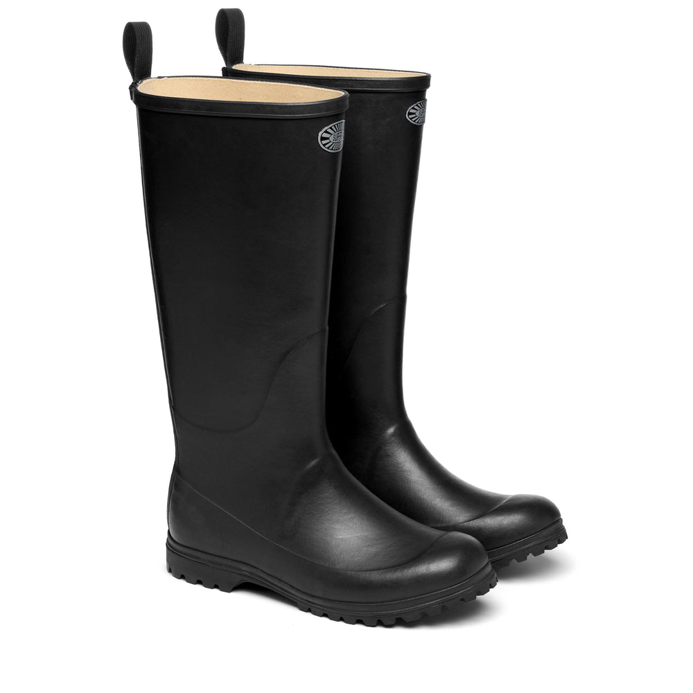 High Rubber Boots Woman Black Color 02