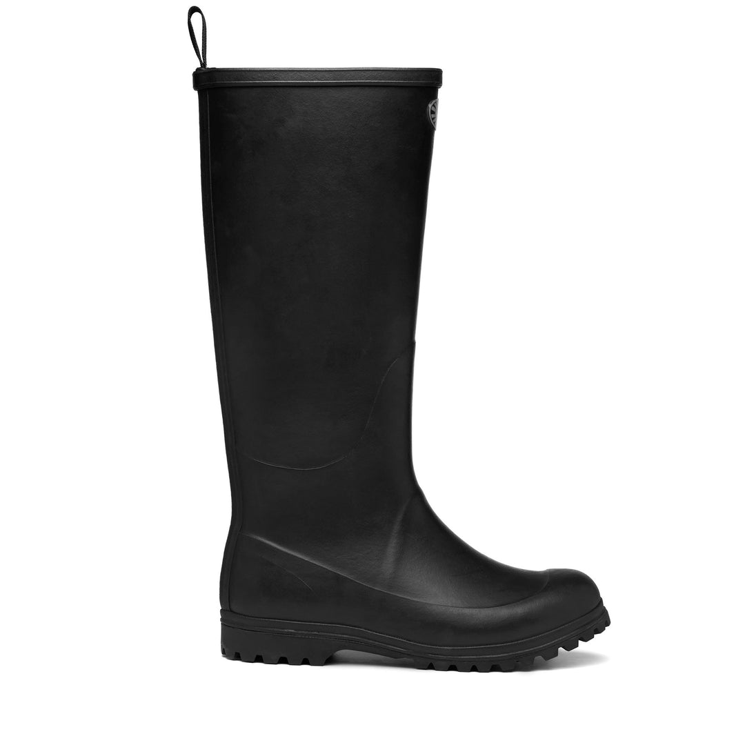 High Rubber Boots Woman Black Color 01