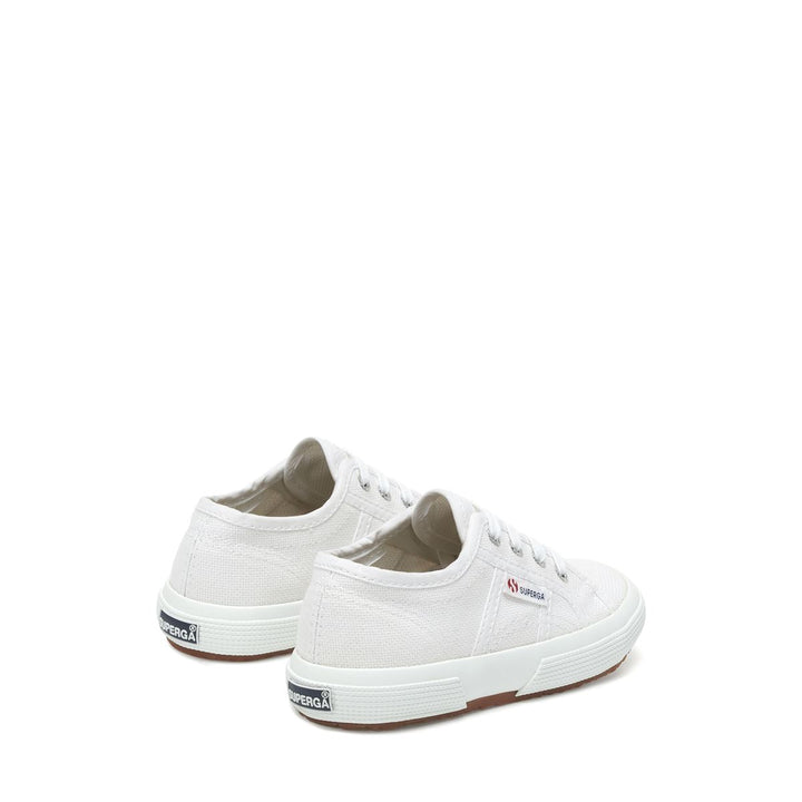 Le Superga Kid unisex 2750-JCOT CLASSIC Sneaker WHITE Dressed Side (jpg Rgb)		