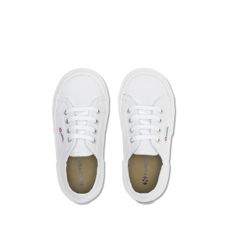 Le Superga Kid unisex 2750-JCOT CLASSIC Sneaker WHITE Dressed Back (jpg Rgb)		