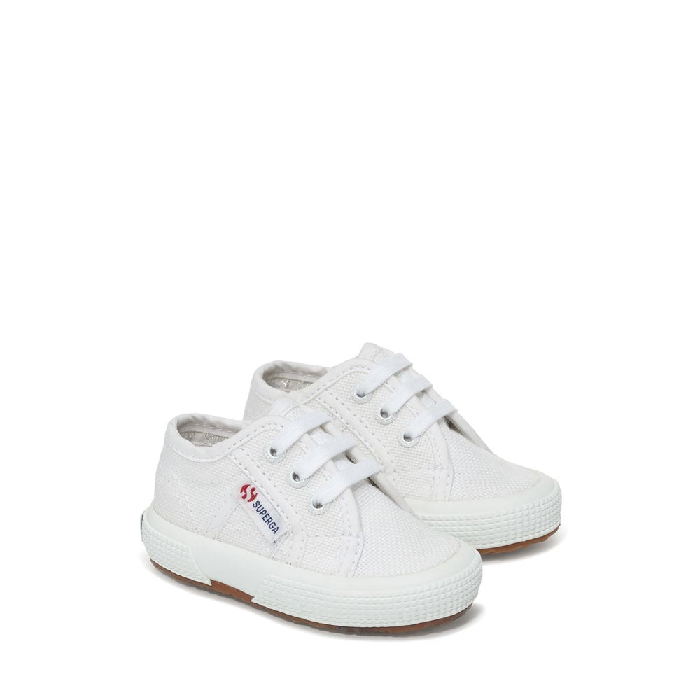 Le Superga Kid unisex 2750 BABY CLASSIC Sneaker WHITE Dressed Front (jpg Rgb)	