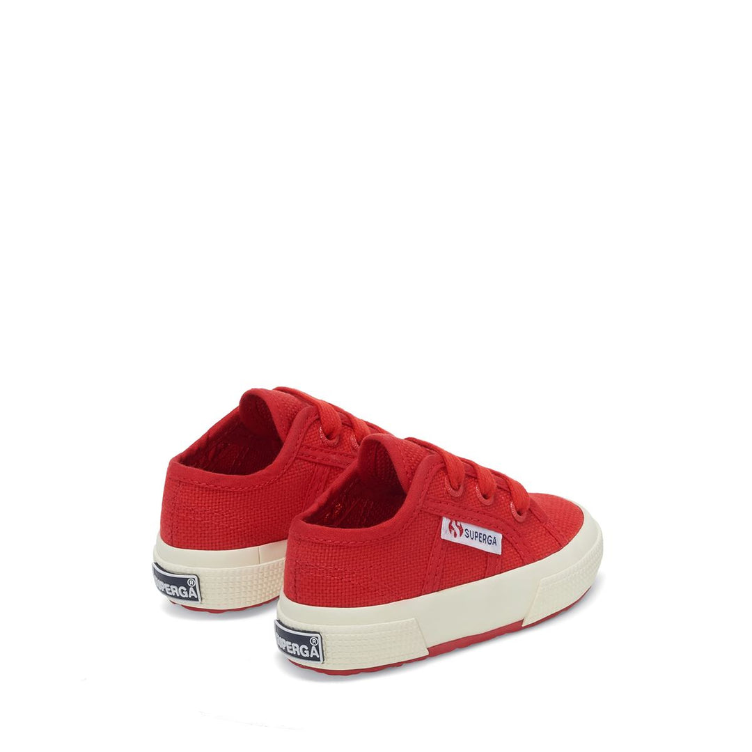 Le Superga Kid unisex 2750 BABY CLASSIC Sneaker RED Dressed Side (jpg Rgb)		