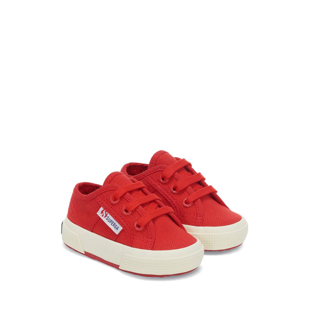 Le Superga Kid unisex 2750 BABY CLASSIC Sneaker RED Dressed Front (jpg Rgb)	