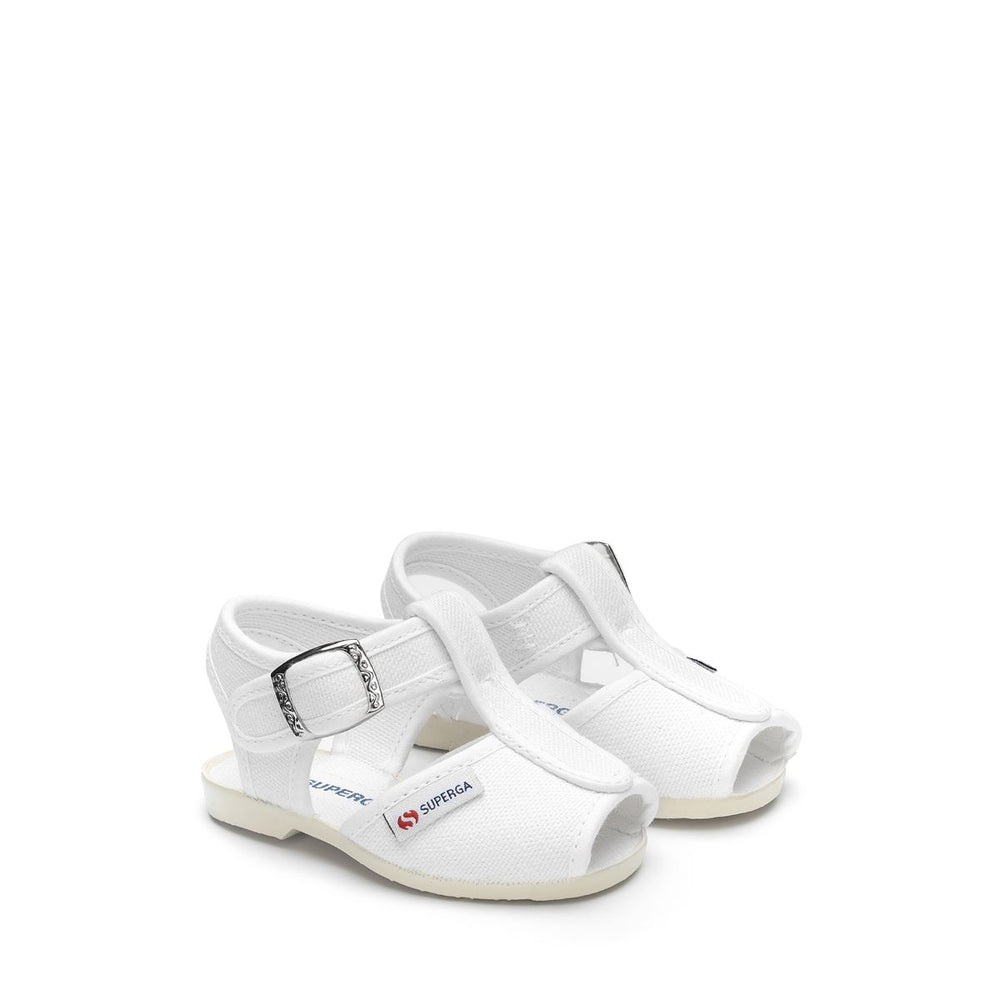 Sandals Kid unisex 1200-COTJ Sandal WHITE Dressed Front (jpg Rgb)	