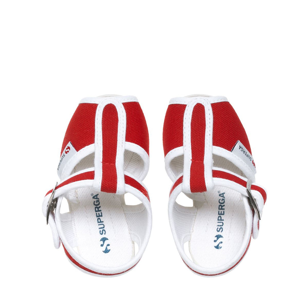 Sandals Kid unisex 1200-COTJ Sandal RED Dressed Back (jpg Rgb)		