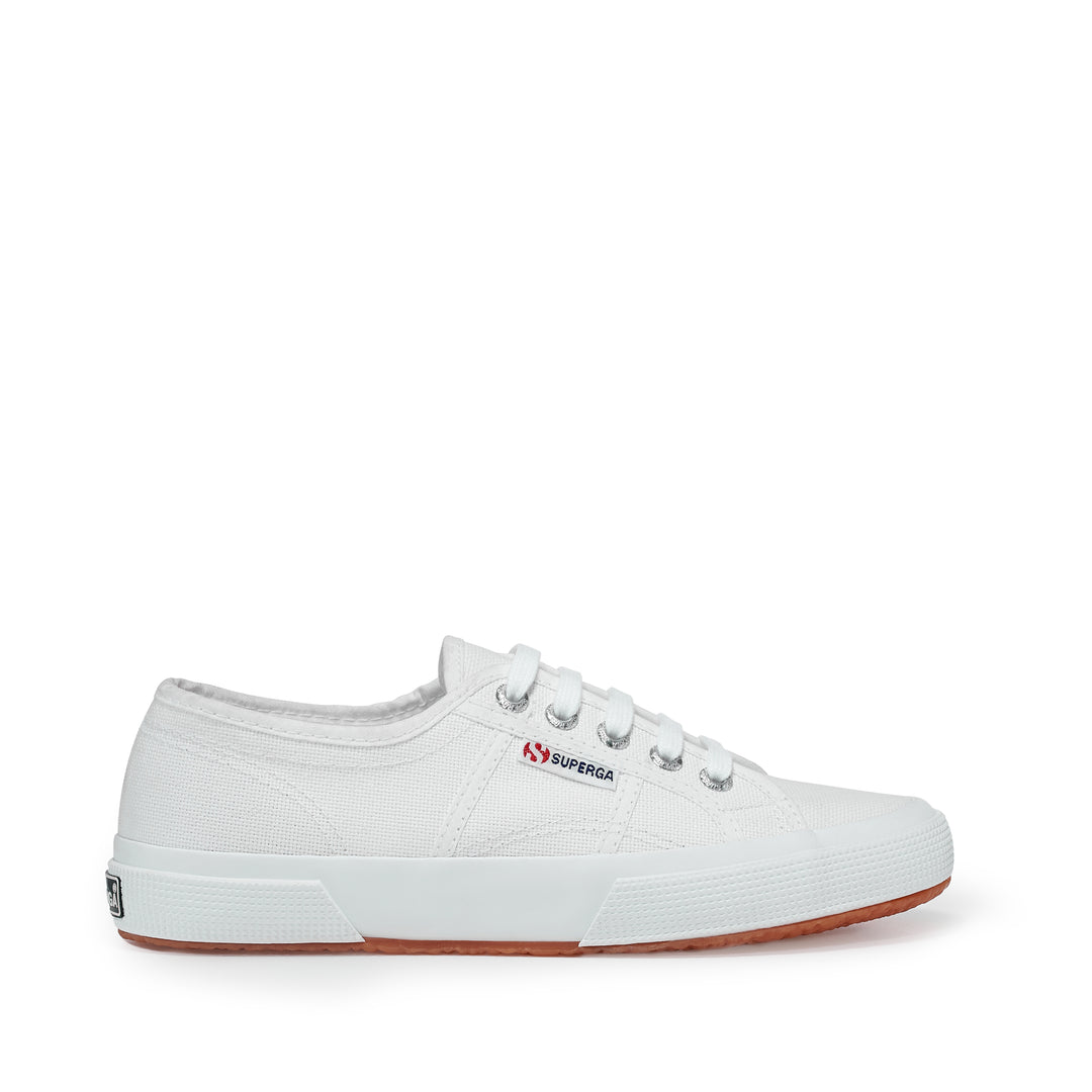 Sneakers Classiche Unisex Colore Bianco con Tomaia in Cotone 01
