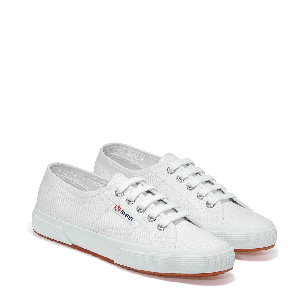 Sneakers Classiche Unisex Colore Bianco con Tomaia in Cotone 02