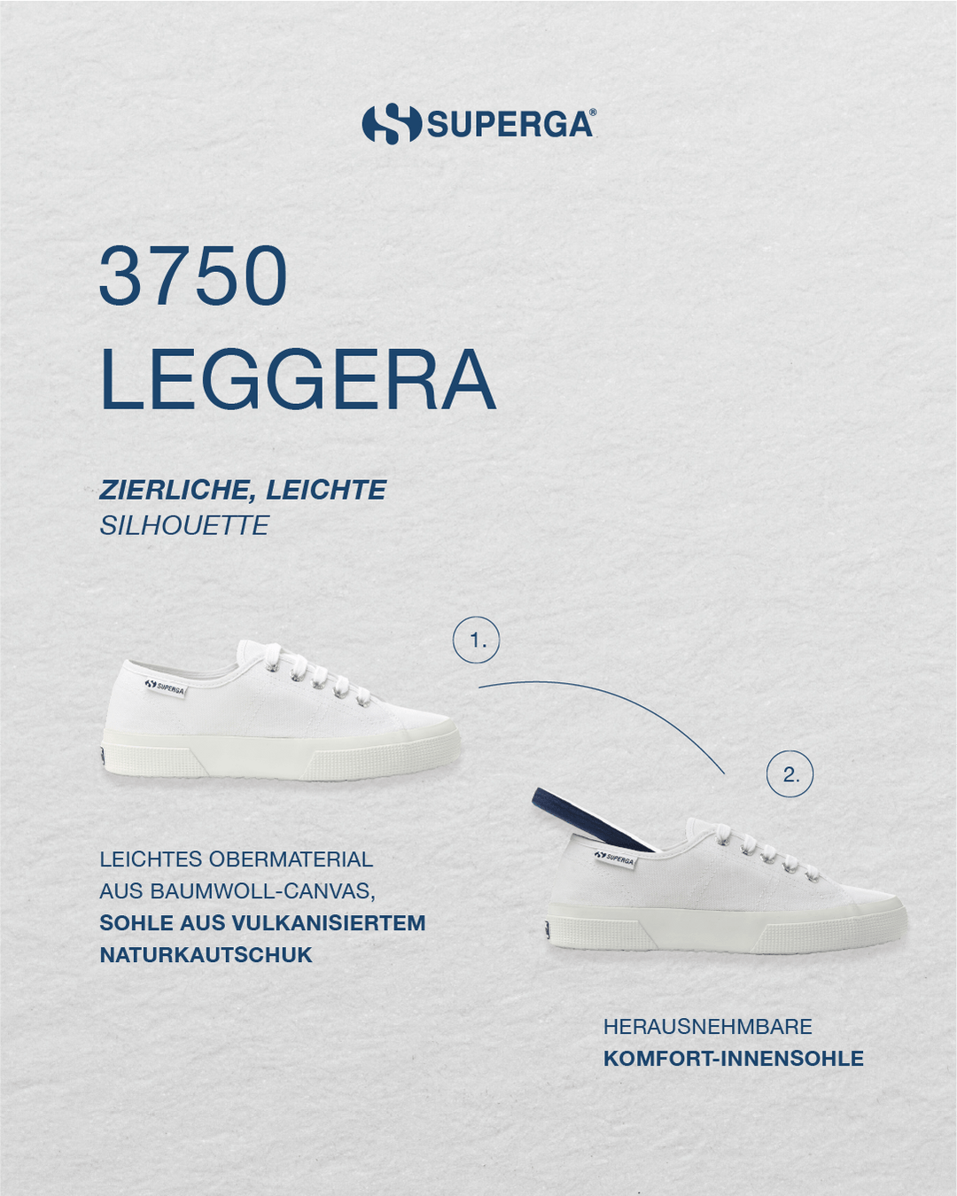 Superga: 3750 LEGGERA Entdecken Sie den Superga 3750 Leggera – den leichten und...
