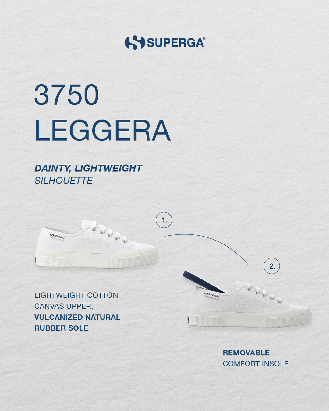 Superga: 3750 LEGGERA Discover Superga 3750 Leggera, the lightweight and versatile sneaker with...
