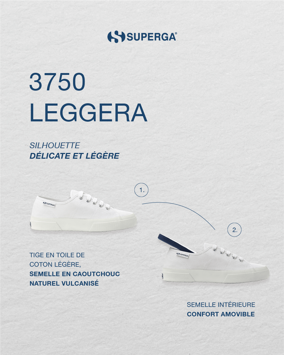 Superga: 3750 LEGGERA Découvrez la Superga 3750 Leggera, la sneaker légère et polyvalente...