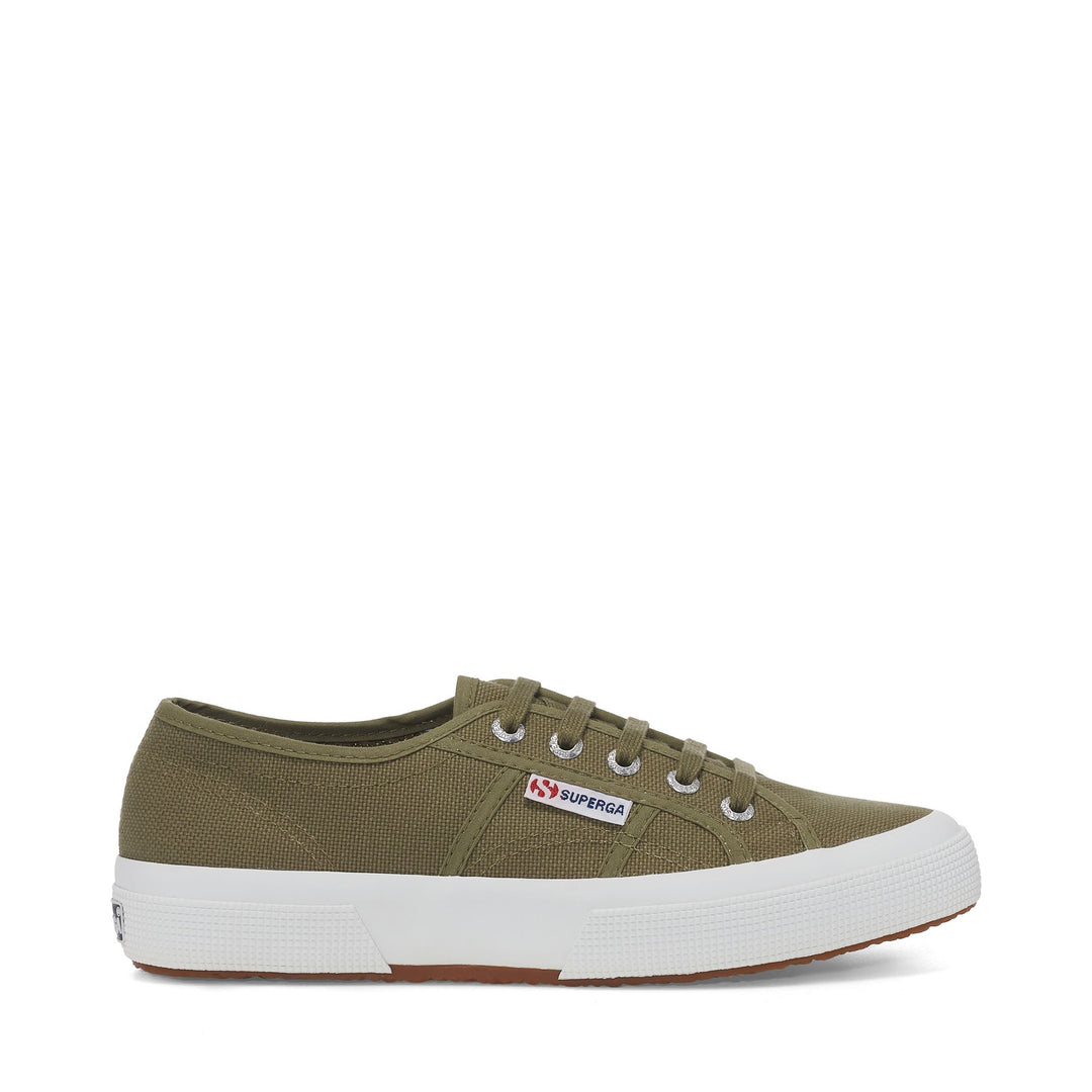 Zapatillas clásicas unisex verdes con parte superior de algodón 01