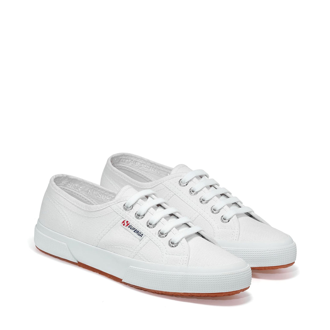 Sneakers Classiche Unisex Colore Bianco con Tomaia in Cotone main