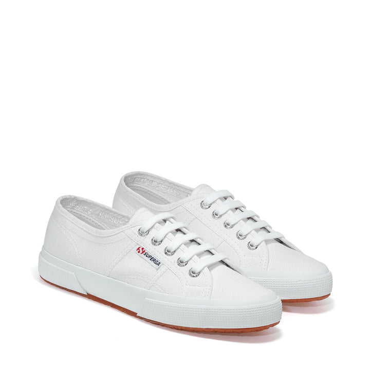 Sneakers Classiche Unisex Colore Bianco con Tomaia in Cotone 2