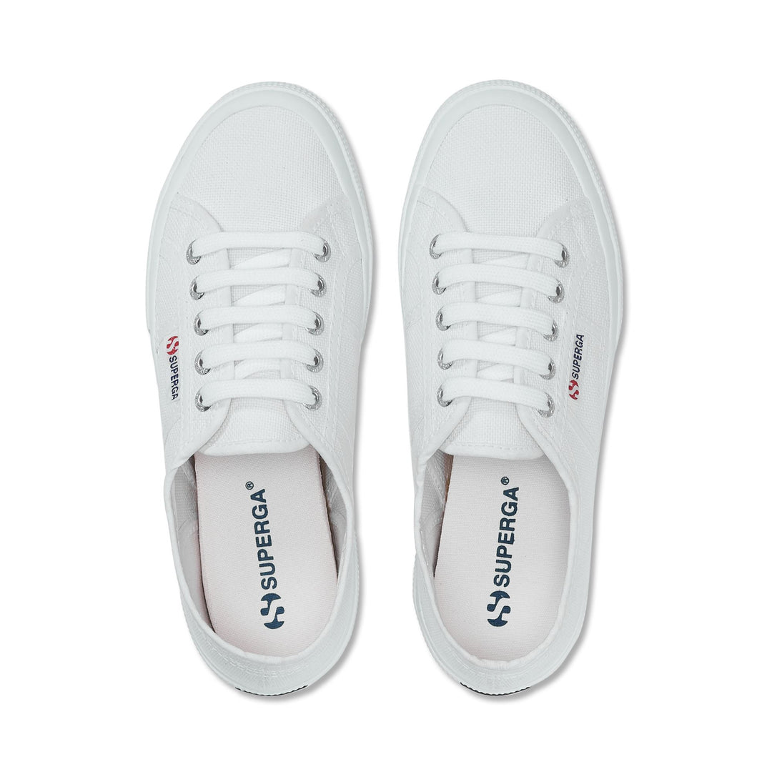 Sneakers Classiche Unisex Colore Bianco con Tomaia in Cotone main