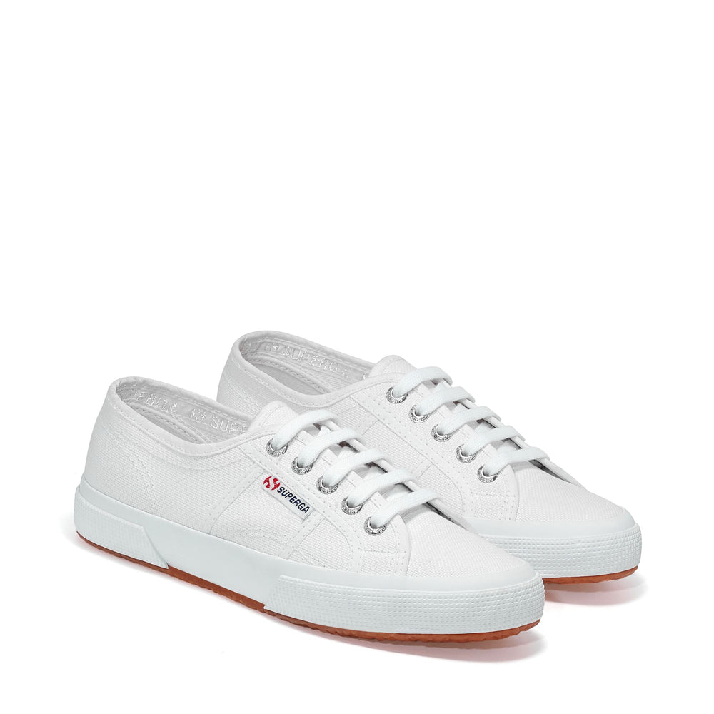 Classic Unisex Sneakers in White with Cotton Upper 02