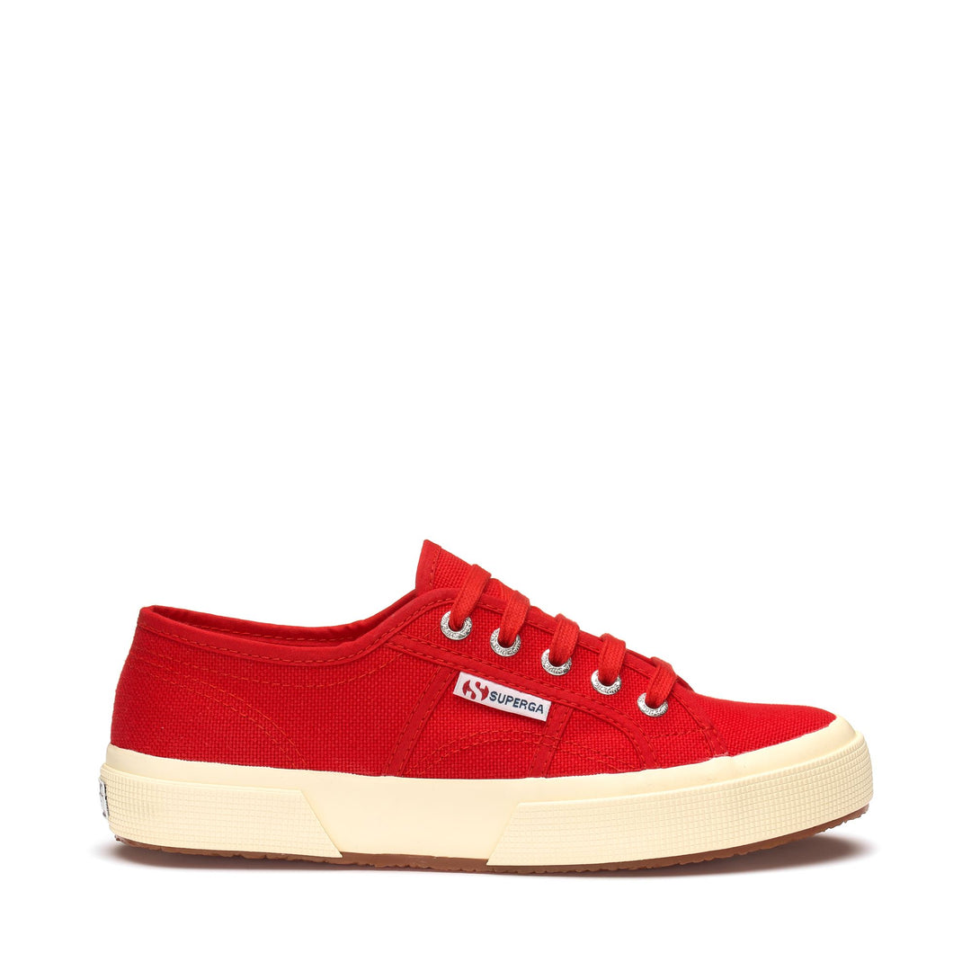 Baskets classiques unisexes rouges avec tige en coton 01