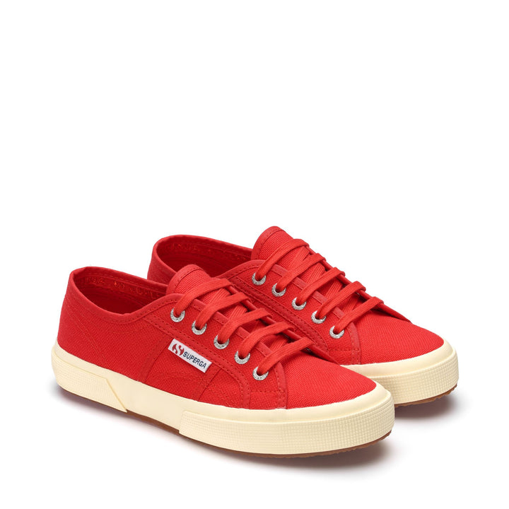 Sneakers Classiche Unisex Colore Rosso con Tomaia in Cotone 2