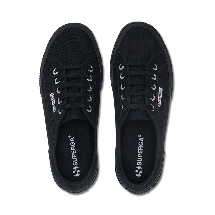 Le Superga Unisex 2750-COTU CLASSIC Sneaker FULL BLACK Dressed Back (jpg Rgb)		