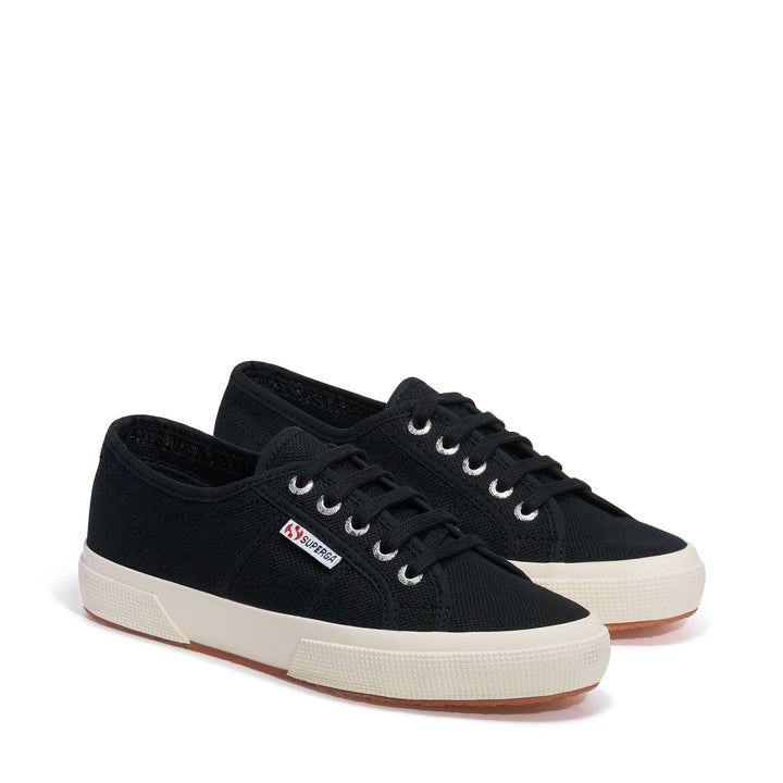 Sneakers Classiche Unisex Colore Nero con Tomaia in Cotone 2