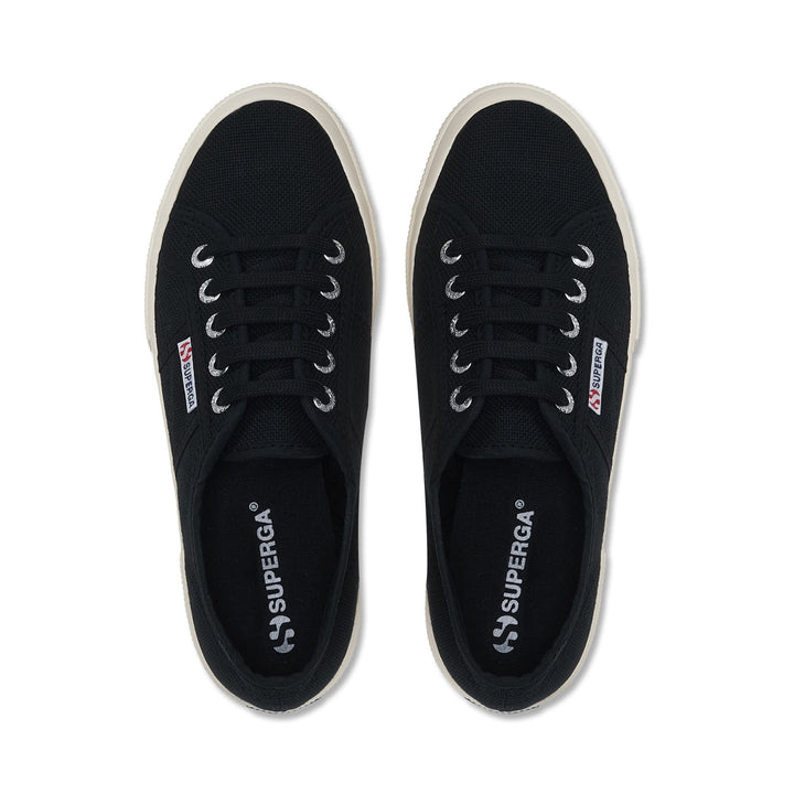 Sneakers Classiche Unisex Colore Nero con Tomaia in Cotone 4