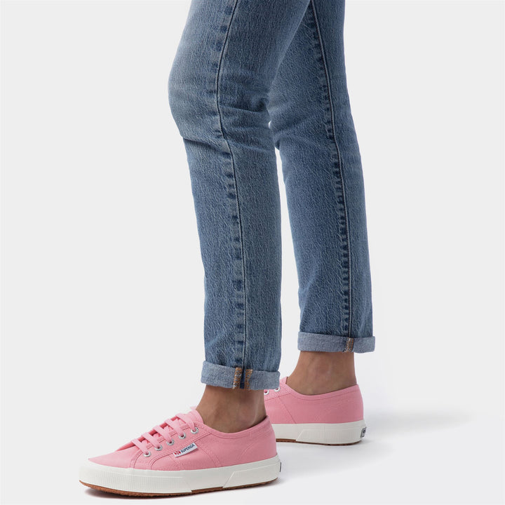 Sneakers Classiche Unisex Colore Rosa con Tomaia in Cotone 6