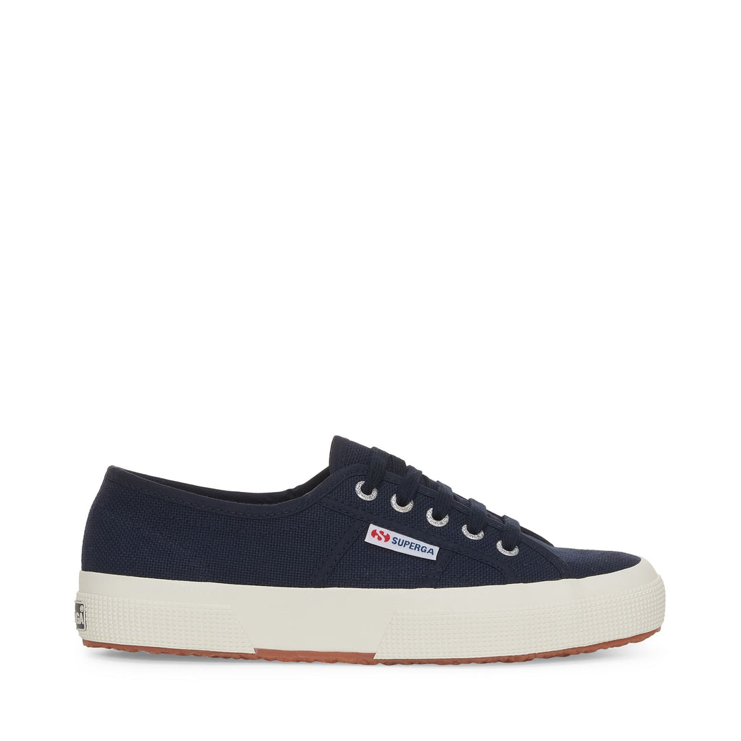 Sneakers classiche unisex blu navy con tomaia in cotone 01