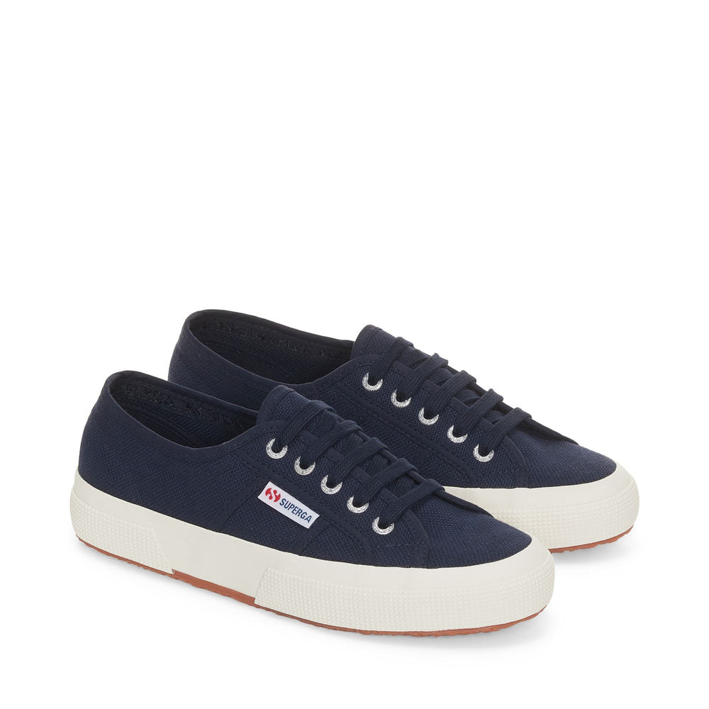 Sneakers classiche unisex blu navy con tomaia in cotone 02