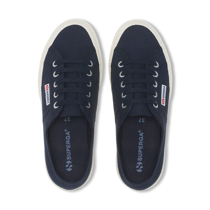 Sneakers classiche unisex blu navy con tomaia in cotone 4