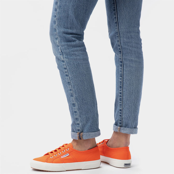Classic Unisex Sneakers in Orange with Cotton Upper 7