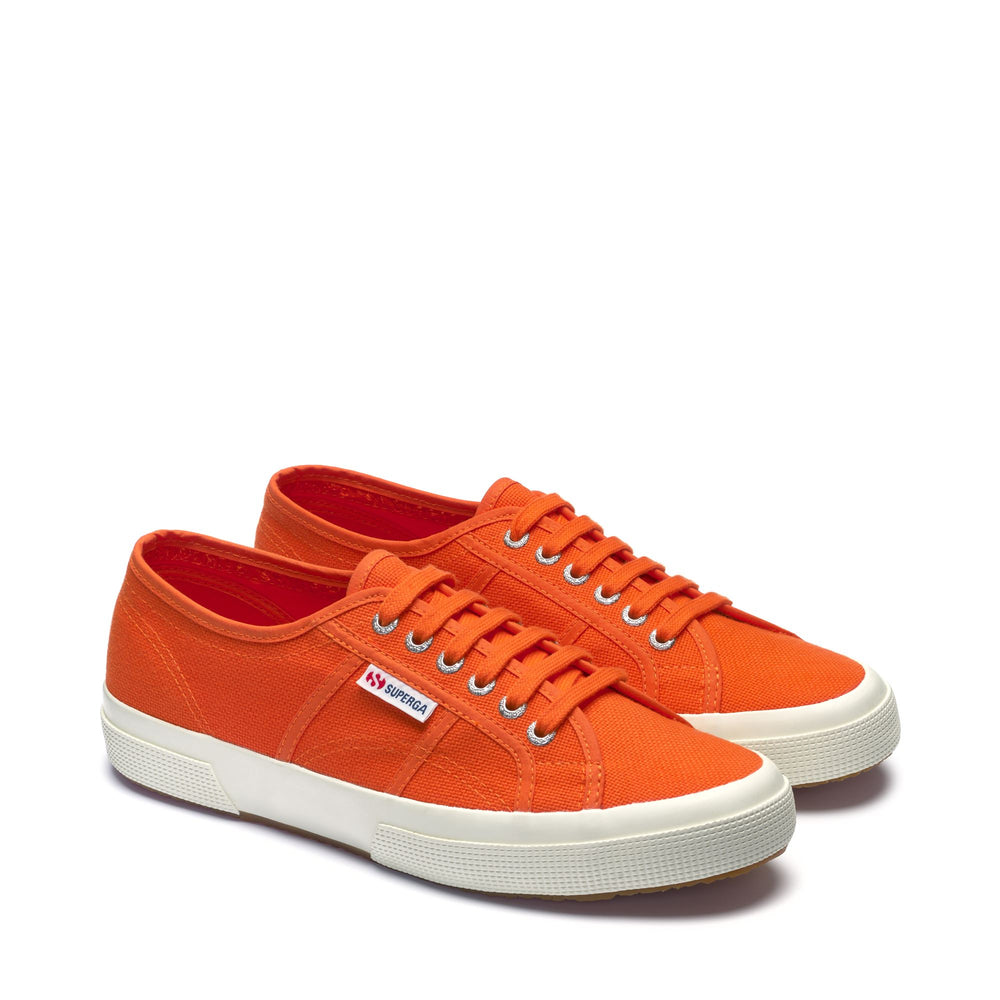 Baskets classiques unisexes orange avec tige en coton 02