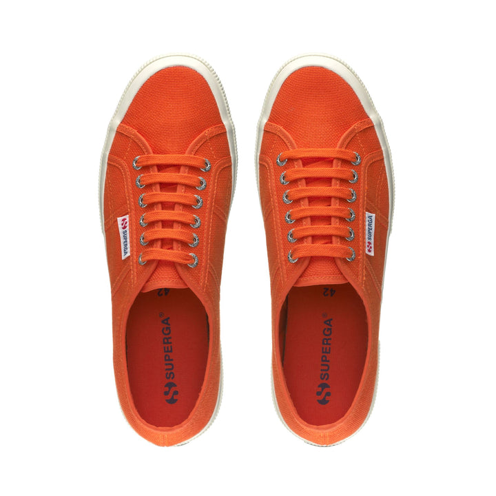 Classic Unisex Sneakers in Orange with Cotton Upper 4