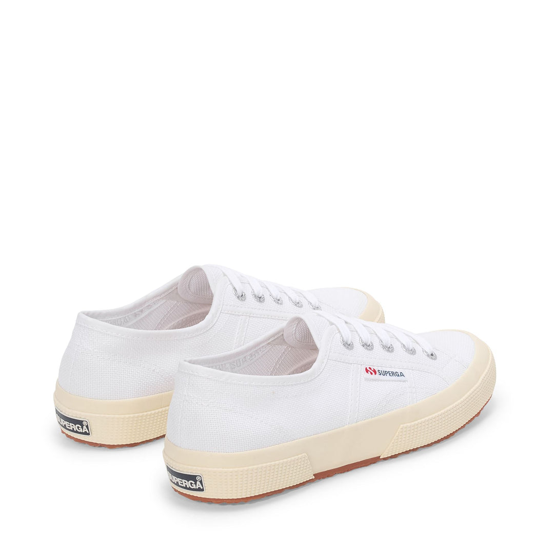 Zapatillas clásicas unisex blancas con parte superior de algodón main