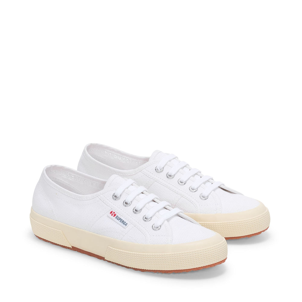 Baskets classiques unisexes blanches avec tige en coton 02