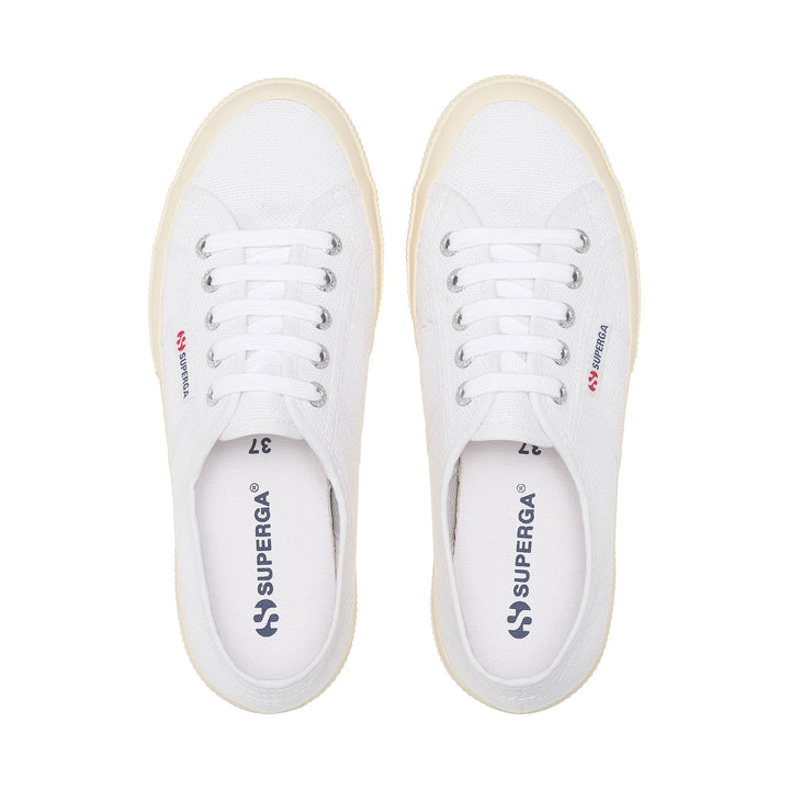 Zapatillas clásicas unisex blancas con parte superior de algodón 4