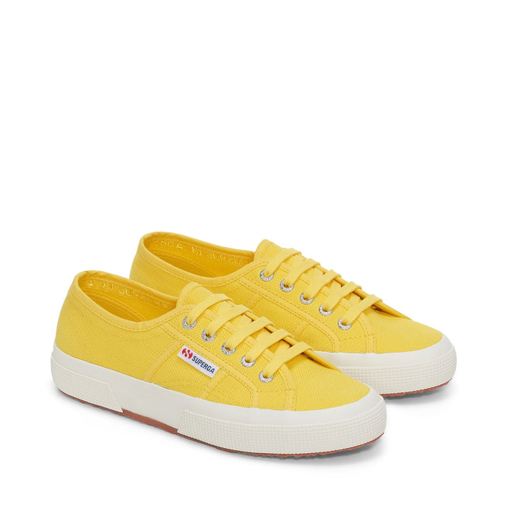 Sneakers Classiche Unisex Colore Giallo con Tomaia in Cotone 2