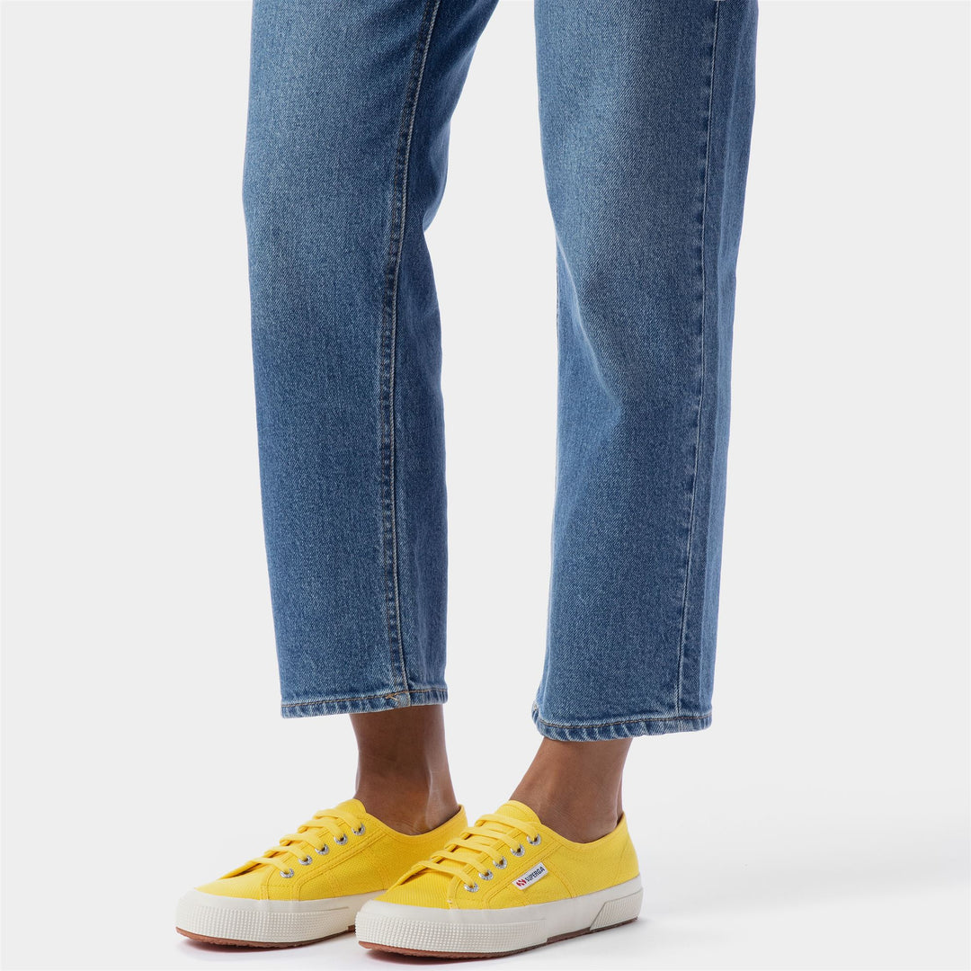 Sneakers Classiche Unisex Colore Giallo con Tomaia in Cotone main