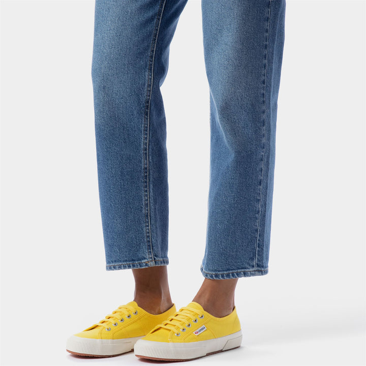 Sneakers Classiche Unisex Colore Giallo con Tomaia in Cotone 6